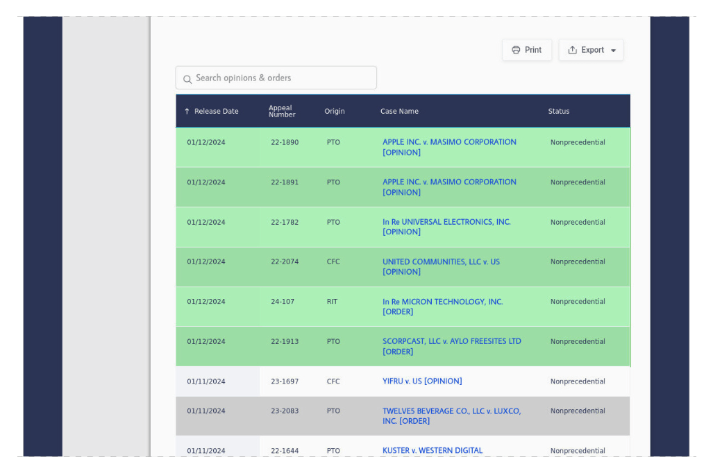 Website change detection highlighting example